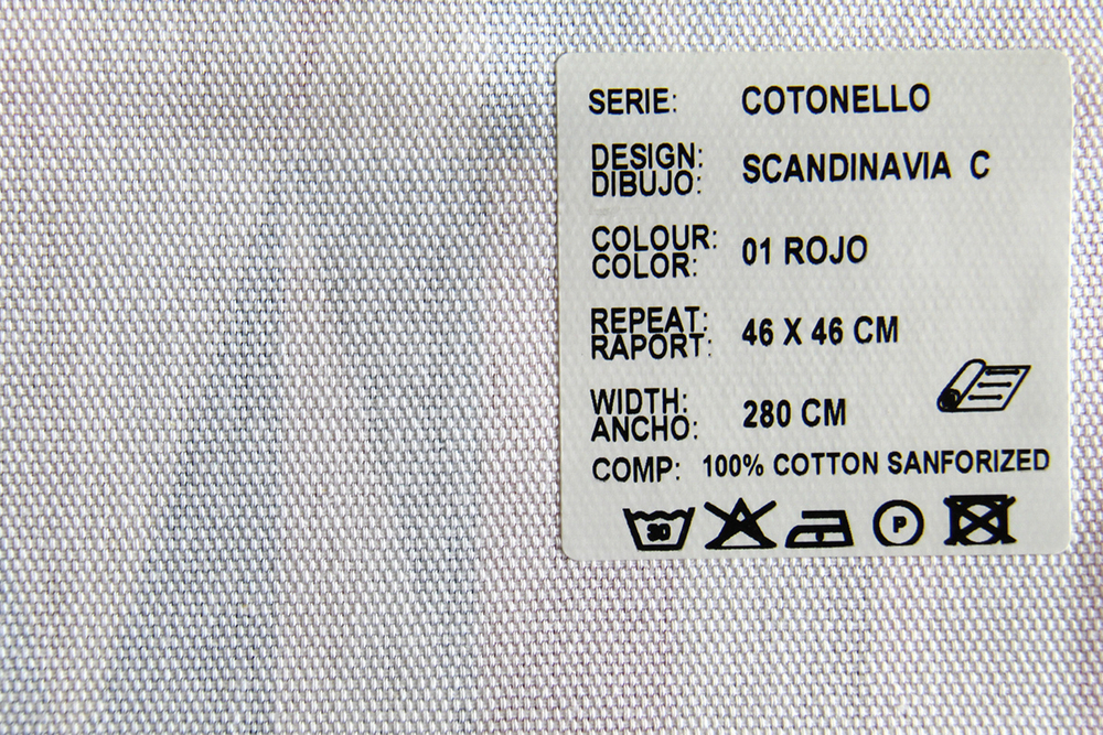 Рогожка Cotonelo Scandinavia (Котонело Скандинавия) C 01 rojo