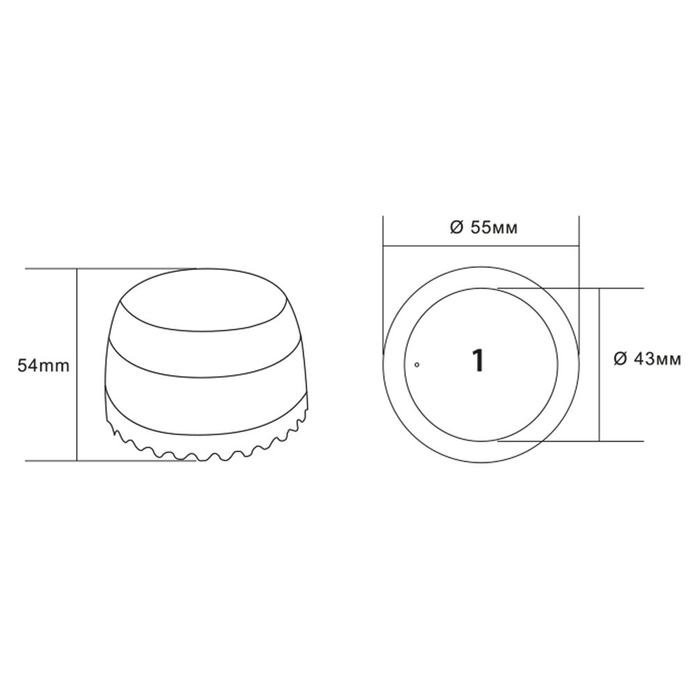 USN-A520 WS-WF WHITE Умный датчик протечки воды Wi-Fi. на батарейке CR123A н-к. Звуковое+PUSH оповещение. Напольный. Белый. Приложение UnielSmart. TM Uniel