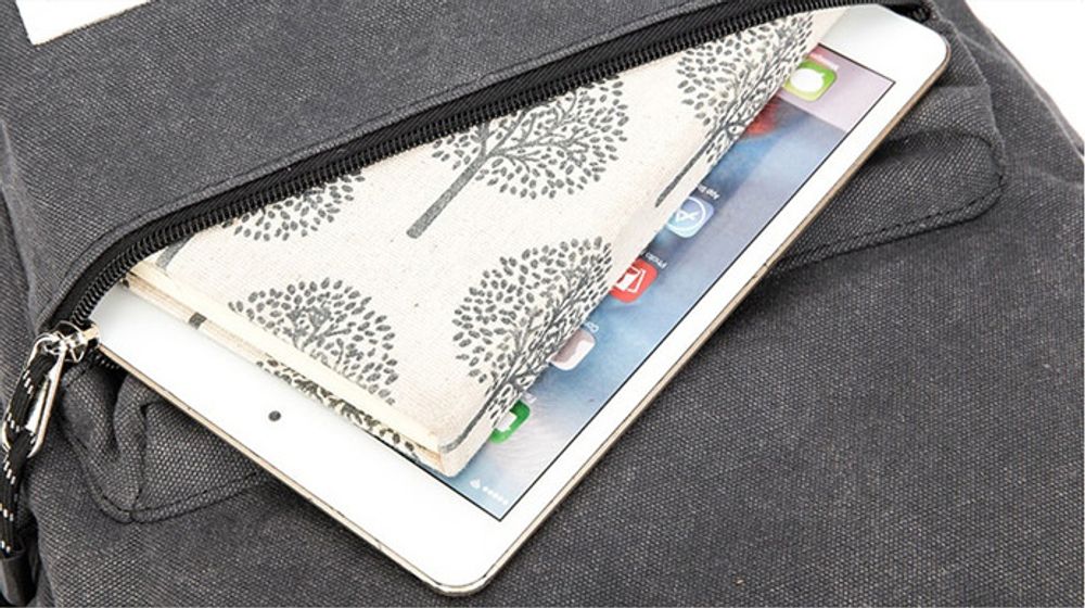 Рюкзак с отделением для ноутбука до 15,6" и USB-портом для зарядки (Серый)