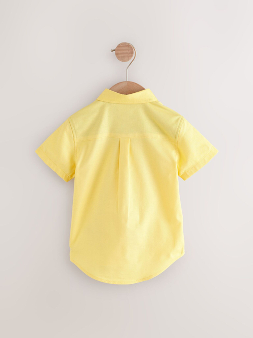 Рубашка с коротким рукавом для мальчика Next E32-591, Желтый