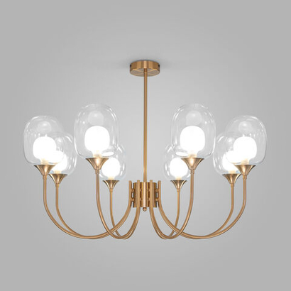 Подвесная люстра Eurosvet Spritz 70217/8 латунь