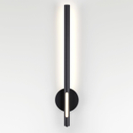 6643/10WL HIGHTECH ODL24 301 черный/металл/акрил Настенный светильник (выкл. на корпусе) IP20 LED 12W 3000K 220V MALI