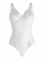 Боди с мягкой чашкой на косточках Sara (Размер: 6C) (Цвет: белый)