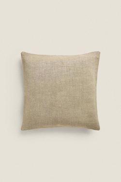 ZARA HOME ОДНОТОННЫЙ ЧЕХОЛ НА ПОДУШКУ, СВЕТЛО-ЗЕЛЕНЫЙ