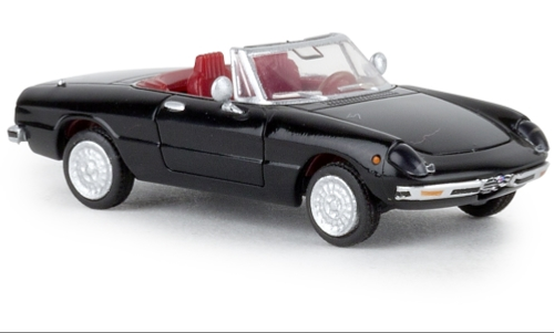 Автомобиль Alfa Romeo Spider, черный, 1969, 1:87