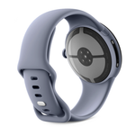 Умные часы Google Pixel Watch 4, 45 мм, Wi-Fi + LTE, ремешок цвета «лунный камень» Сатинированный корпус цвета «лунный камень» из переработанного алюминия, ремешок из фторэластомера с покрытием «софт-тач» и застёжкой pin-and-tuck — на запястье обхватом 15