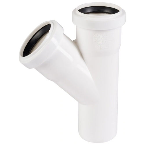 Тройник Ostendorf 50х50х45град. HTEA внутр.кан. PPS цв.белый