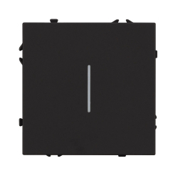 Механизм выключателя одноклавишный непроходной LED SWT-NOBE-MK01-SFPL-L-BK (230V, 10A) (Arlight, -) 054258