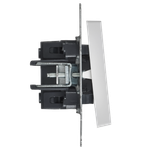 BRITE Выключатель жалюзи 10А ВС10-1-5-БрАБ арктический белый IEK