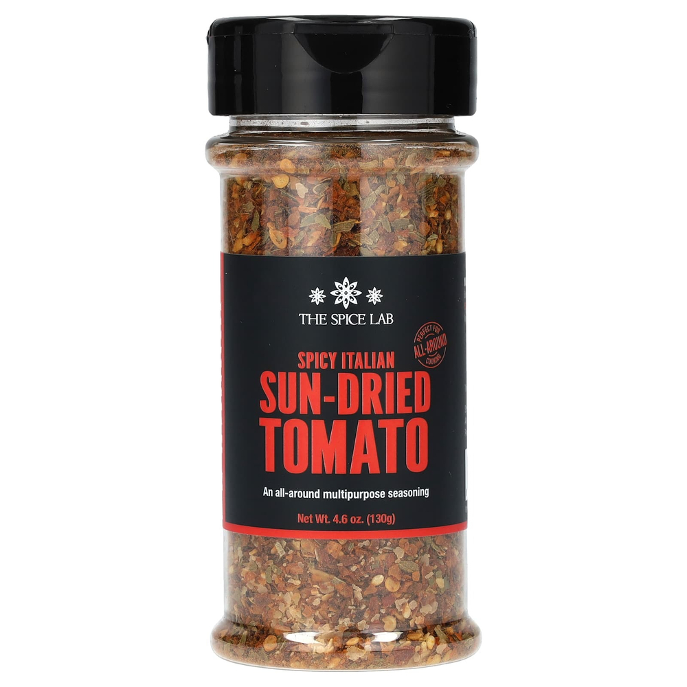 The Spice Lab, пряный итальянский вяленый томат, сушеный на солнце, 130,4 г (4,6 унции)