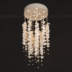Люстра Cloyd TAONGI C9 / выс. 80 см - керамика - белый (арт.11333)