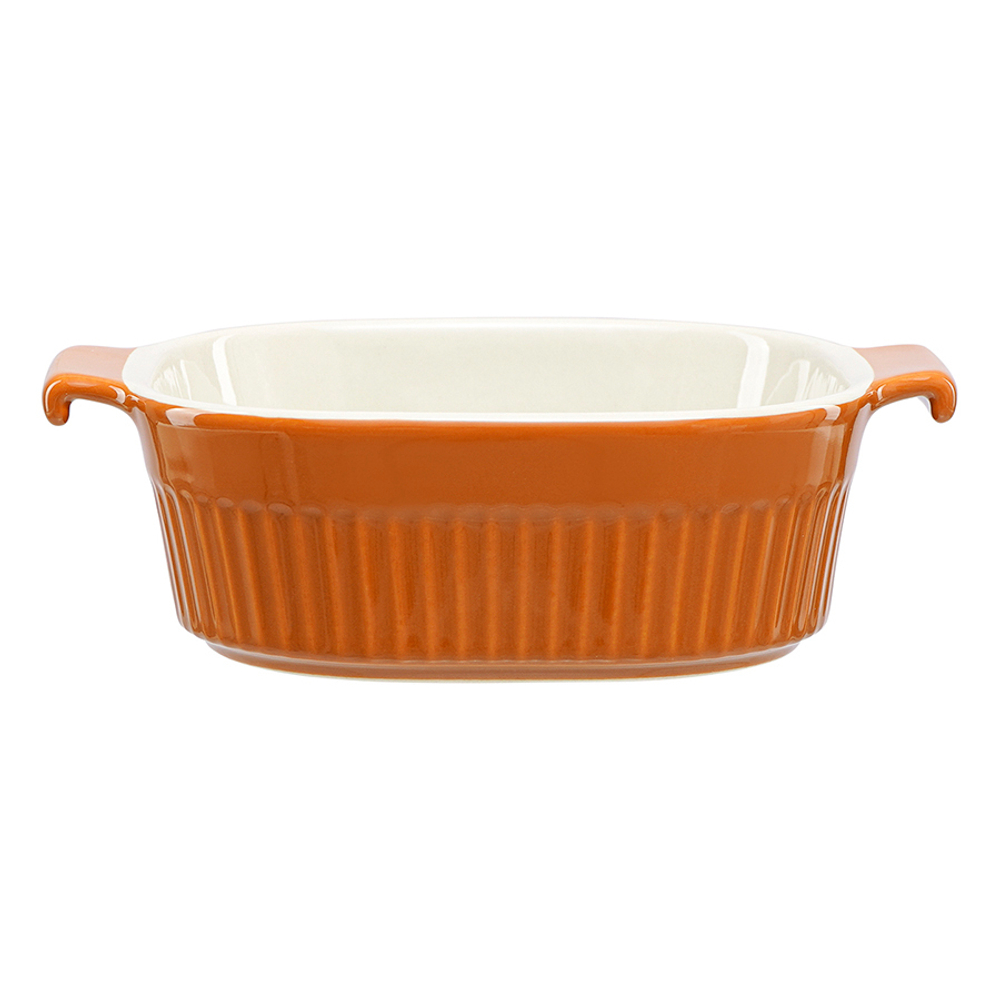 Блюдо для запекания soft ripples, 20х16,5 см, карамельное