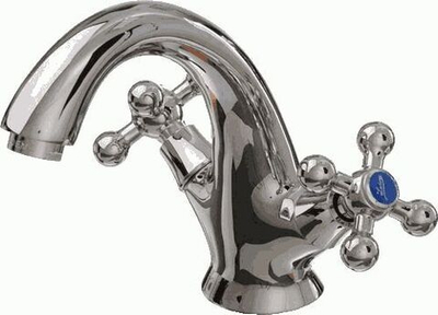 смеситель умывальник LEDEME литой излив  крест керамика L1019