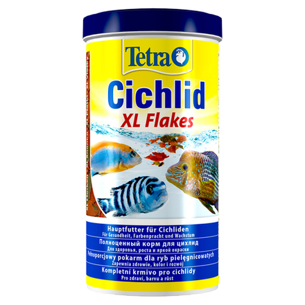 Tetra Cichlid XL корм для всех видов цихлид, крупные хлопья 1 л