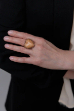 Кольцо Celeste G, разъемное, со вставкой из смальты, CS24.2-1083 (бежевый)