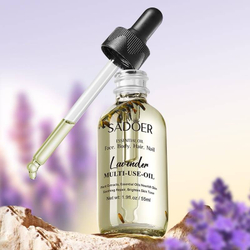 SADOER Масло лаванды для лица, тела, волос, ногтей, 55мл.