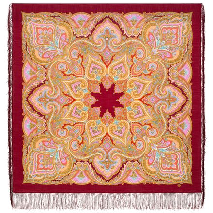 Павловопосадский платок Предчувствие весны 2027-6