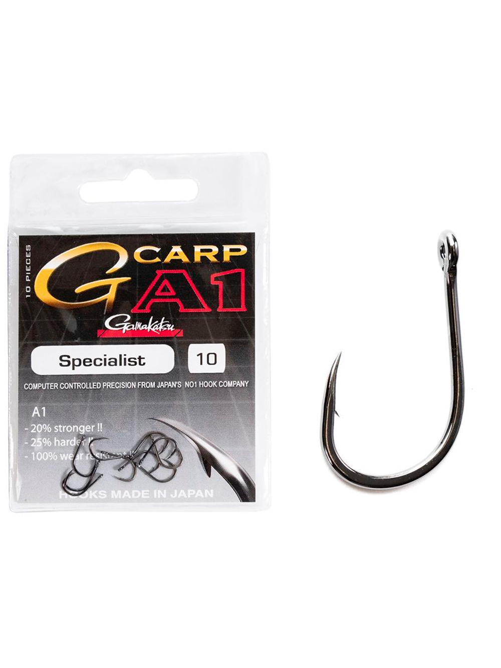 Крючки Gamakatsu A1 G-Carp SPECIALIST HOOKS размер 06 (упк.10шт.)