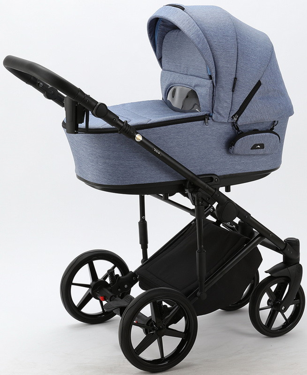 Детская коляска Adamex Zico 3 в 1 Z-TK02 ГОЛУБ.ДЖ.ТК