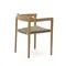 Стул Icaro из массива тикового дерева с натуральной отделкой и веревочным шнуром