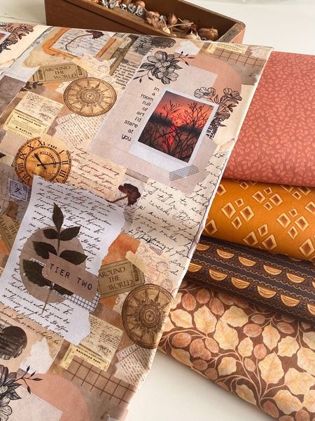 ВИНТАЖНЫЕ ПИСЬМА, 100% хлопок Handmade Fabrics 7