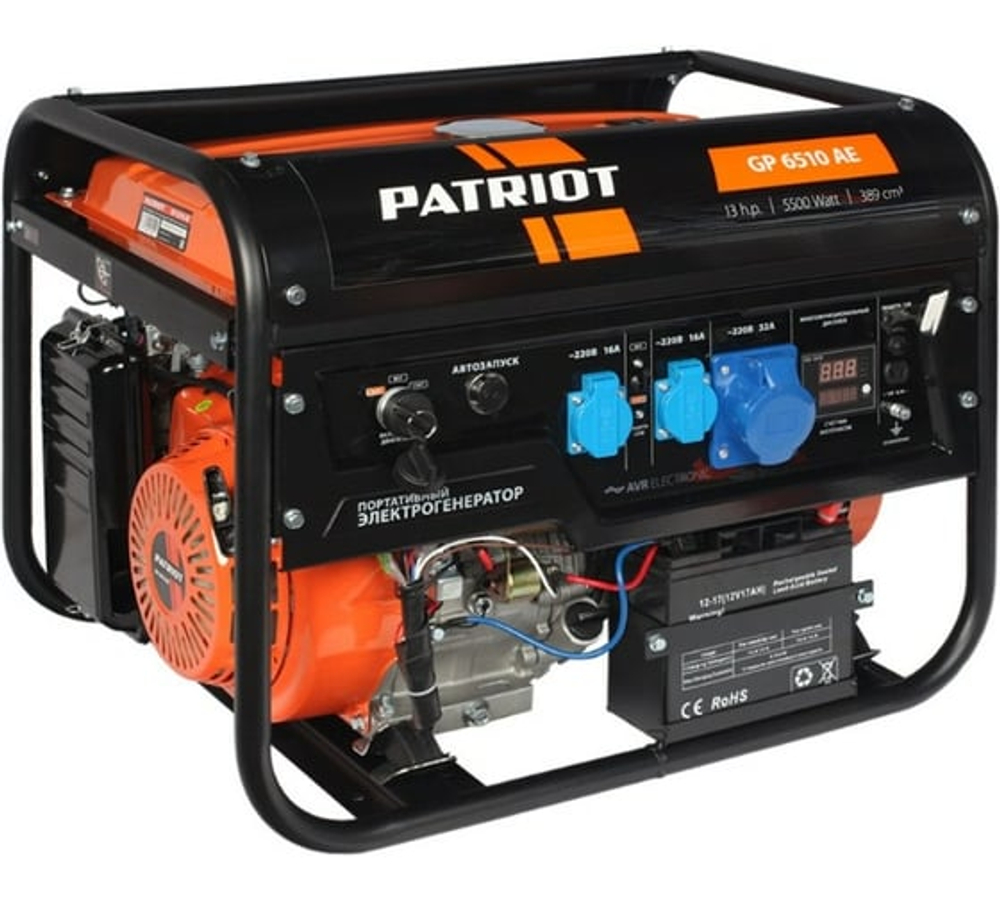 Генератор бензиновый PATRIOT GP 6510 AE