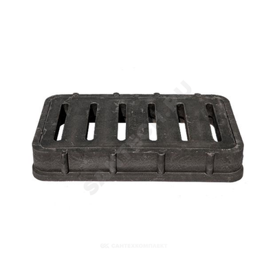 Дождеприемник полимер (магистральный) 800х495мм черный прямоугольный h=110мм m=44кг 250кН