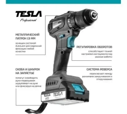 Дрель, 18 В, 30 мм, 1500 об/мин, патрон - быстрозажимной, разноцветный, надежный