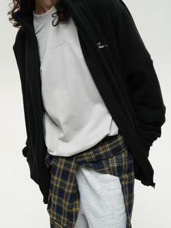 Zip-Up Sweatshirt Black