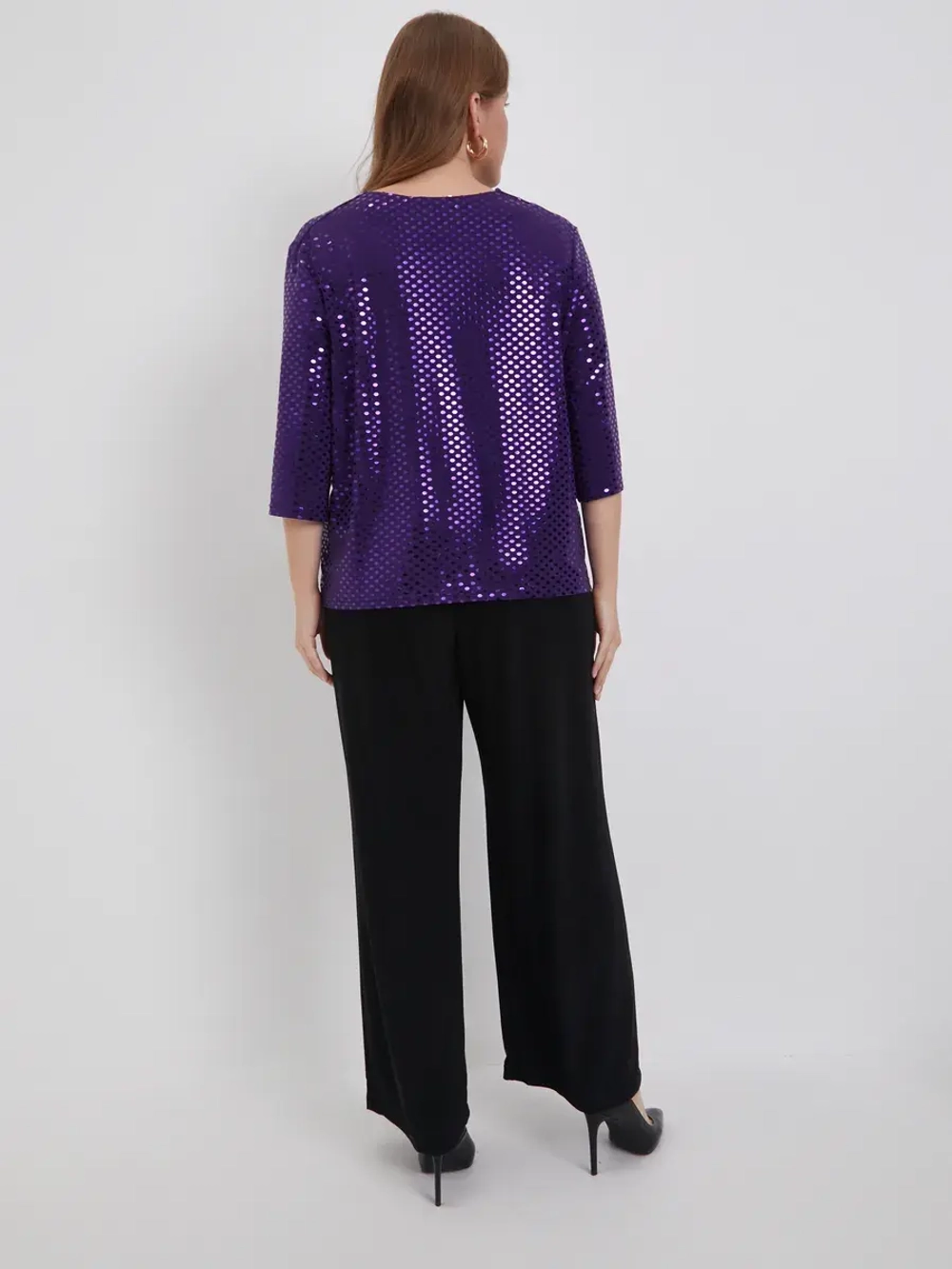 Блузка нарядная с пайетками