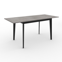 Стол "Нельсон 1000" арт. LND100, ЛДСП Egger Premium Бетон Чикаго светлый, ножки черные.