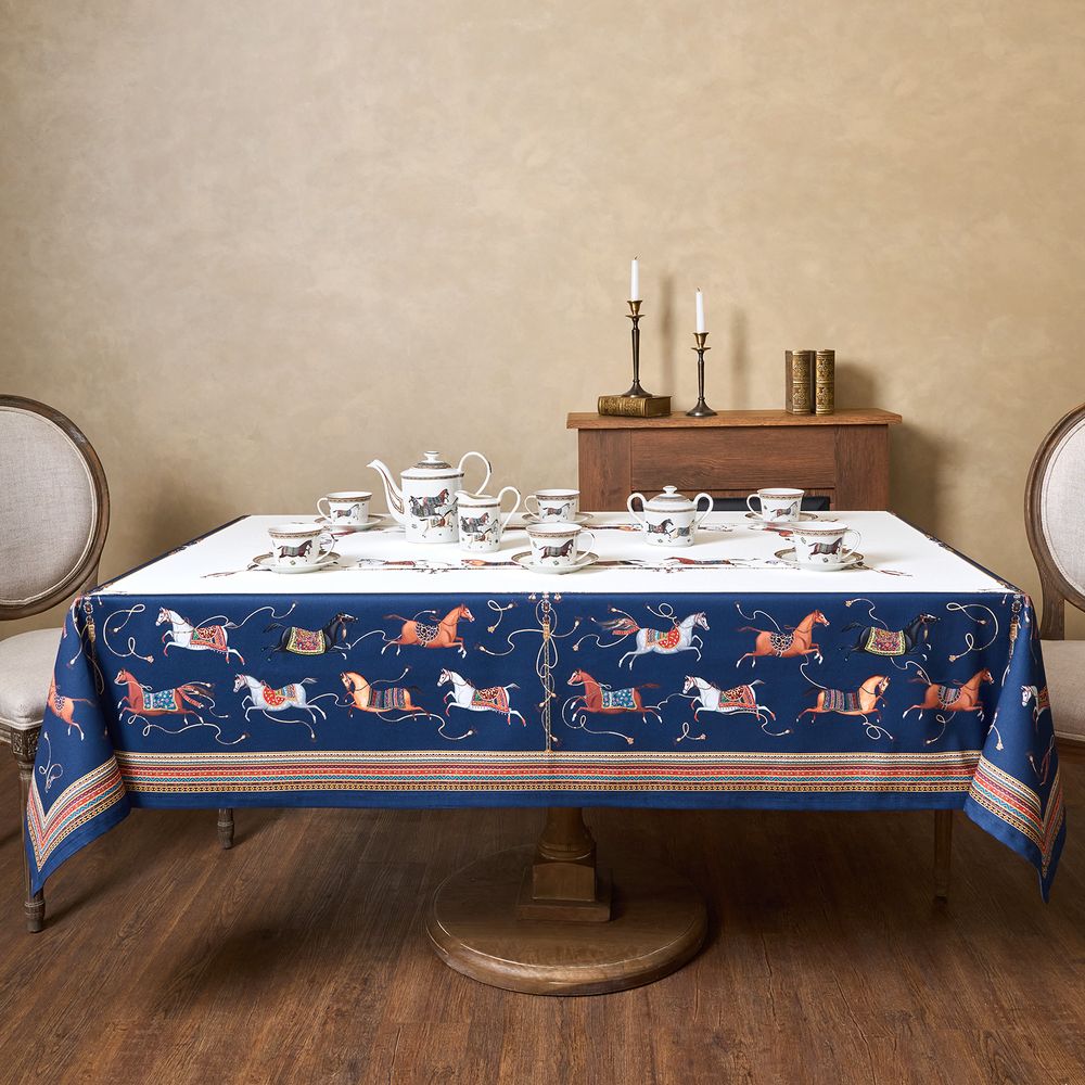 СКАТЕРТЬ "PASSAGE" 110Х140СМ ,БЕЛЫЙ,100% ХЛОПОК С ПРОПИТКОЙ,ТВИЛ