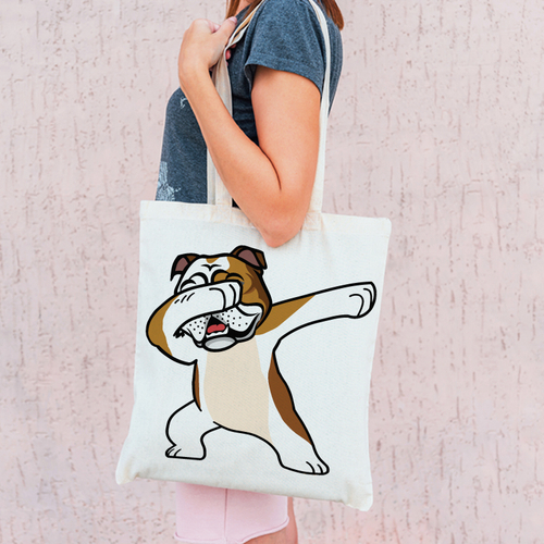 Тканевая сумка "Английский бульдог - ДЭБ"