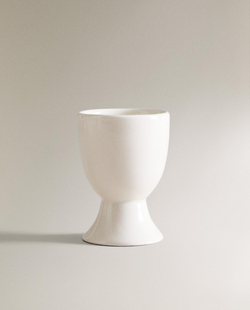 Zara Home бокал из каменной керамики, цвет белый, 6.9 см