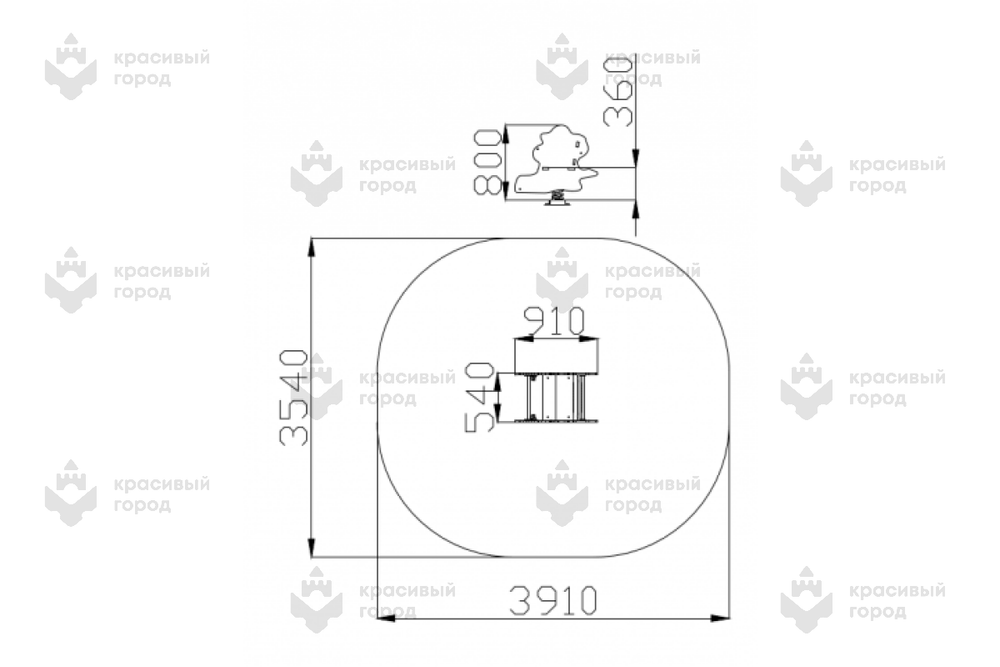 Качалка Пират