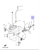 Шплинт-фиксатор гайки гребного винта Yamaha