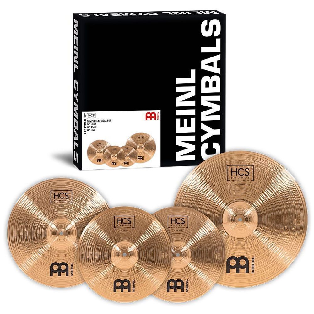 Комплект Тарелок (14&quot; Hi-Hat, 16&quot; Crash, 20&quot; Ride) Meinl Hcs Bronze Complete Cymbal Set