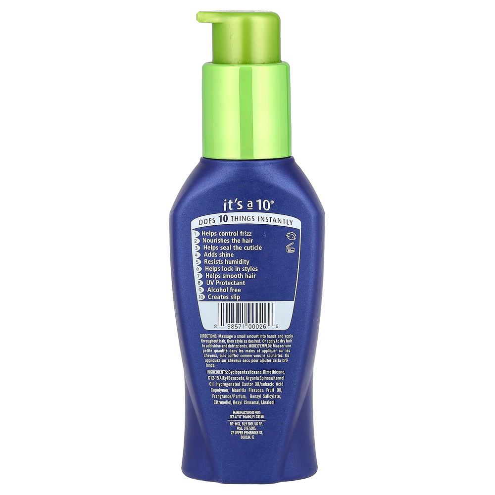 It's a 10, Miracle Styling Serum®, без спирта, 118 мл (4 жидк. унц.)