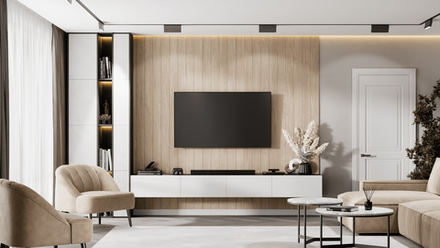 Скандинавская стеновая панель МДФ Дуб янтарный