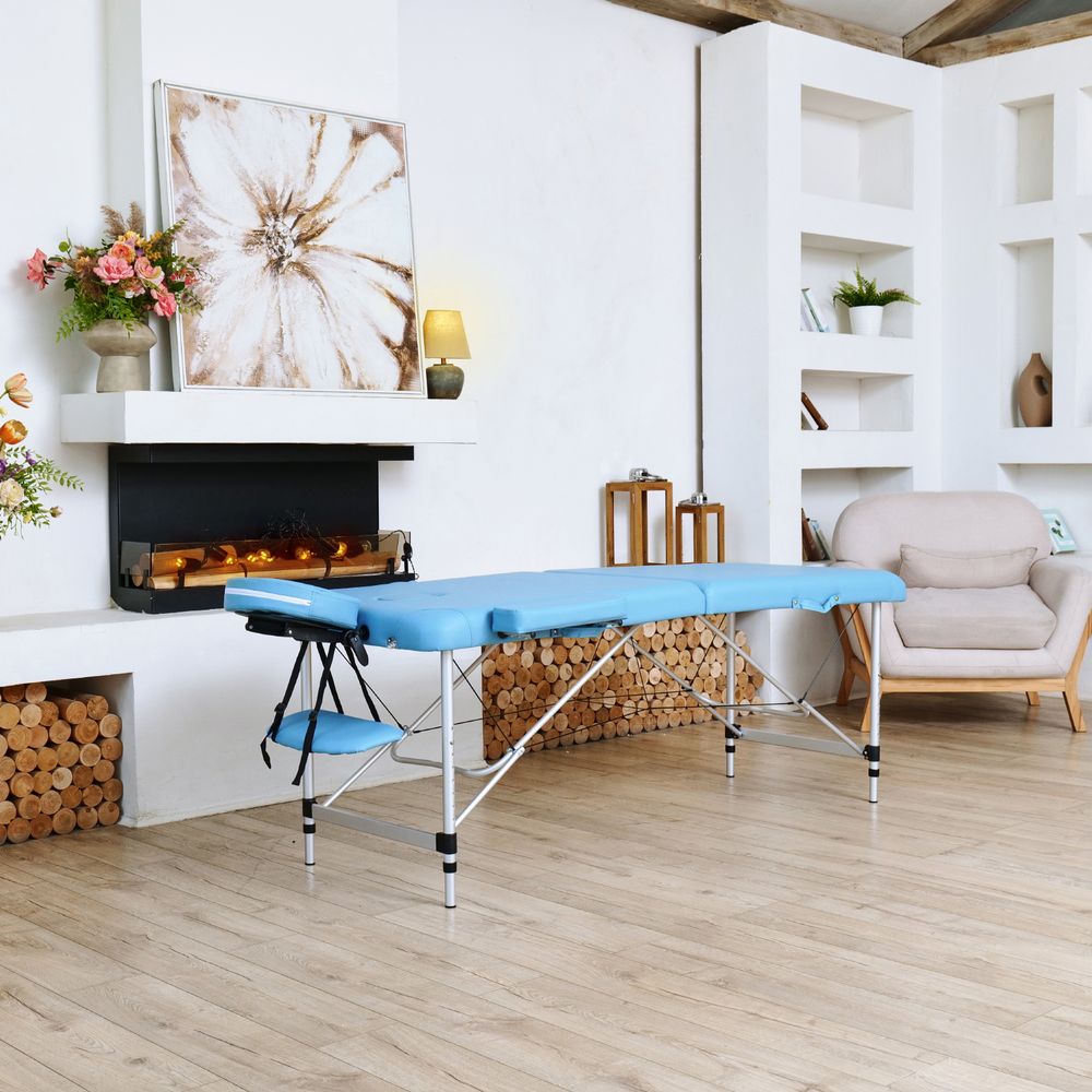 Массажный стол DFC NIRVANA Elegant, 186 x 70 см, голубой