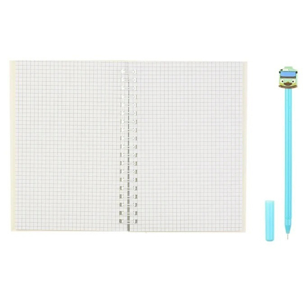 Блокнот детский Basir на замке, с ручкой, формат А6, серия "Машины", переплет 7БЦ, 17.5*12 см, 48 листов, ассорти