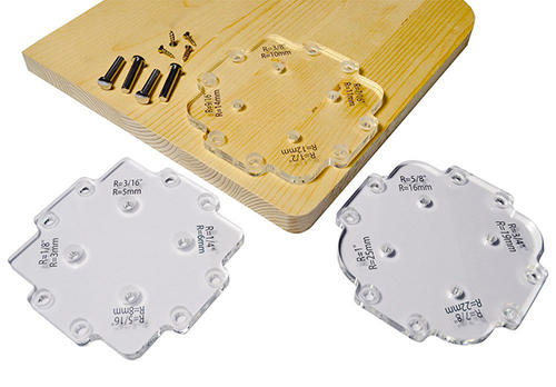 Набор угловых шаблонов для фрезерования с радиусом от 3 до 25 мм TMP-R12