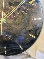 🕒 Часы настенные из эпоксидной смолы 30 см «Космическая бездна»