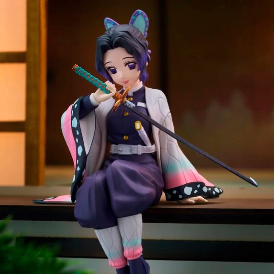 Фигурка Аниме FuRyu Noodle Stopper Клинок рассекающий демонов Kocho Shinobu 11см / по мотивам аниме "Клинок рассекающий демонов", Шинобу Кочо