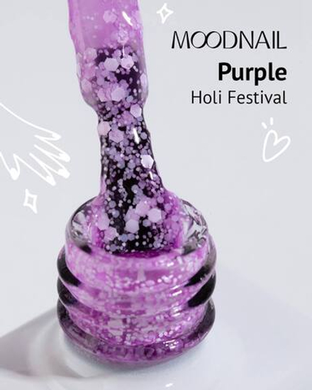 Гель-лак MOODNAIL Holi Festival Purple, 10г