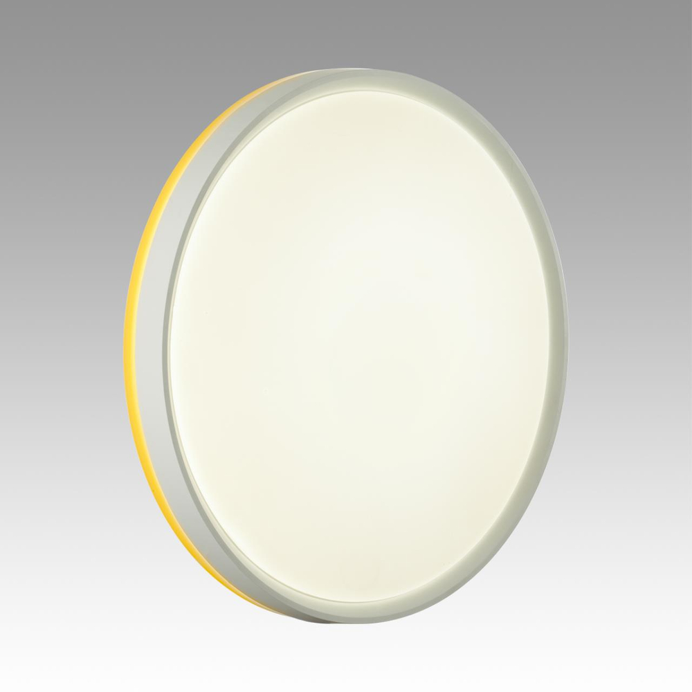 7709/DL COLOR SN 154 Светильник пластик/белый/желтый LED 48Вт 4000К D420 IP43 KEZO YELLOW