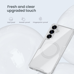 Чехол усиленный от Nillkin с поддержкой зарядки MagSafe для Samsung Galaxy S25, серия Nature TPU Pro Magnetic