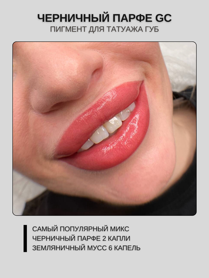 Черничный парфе - гибридный пигмент для татуажа от A.Sivak