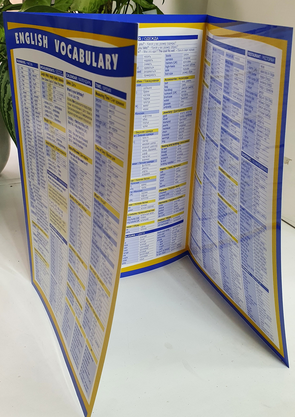 Таблица: Тематический словарь по английскому языку.