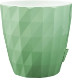 Кашпо для цветов пластиковое 3л d-16,5 см Соло «RUBY» Мята